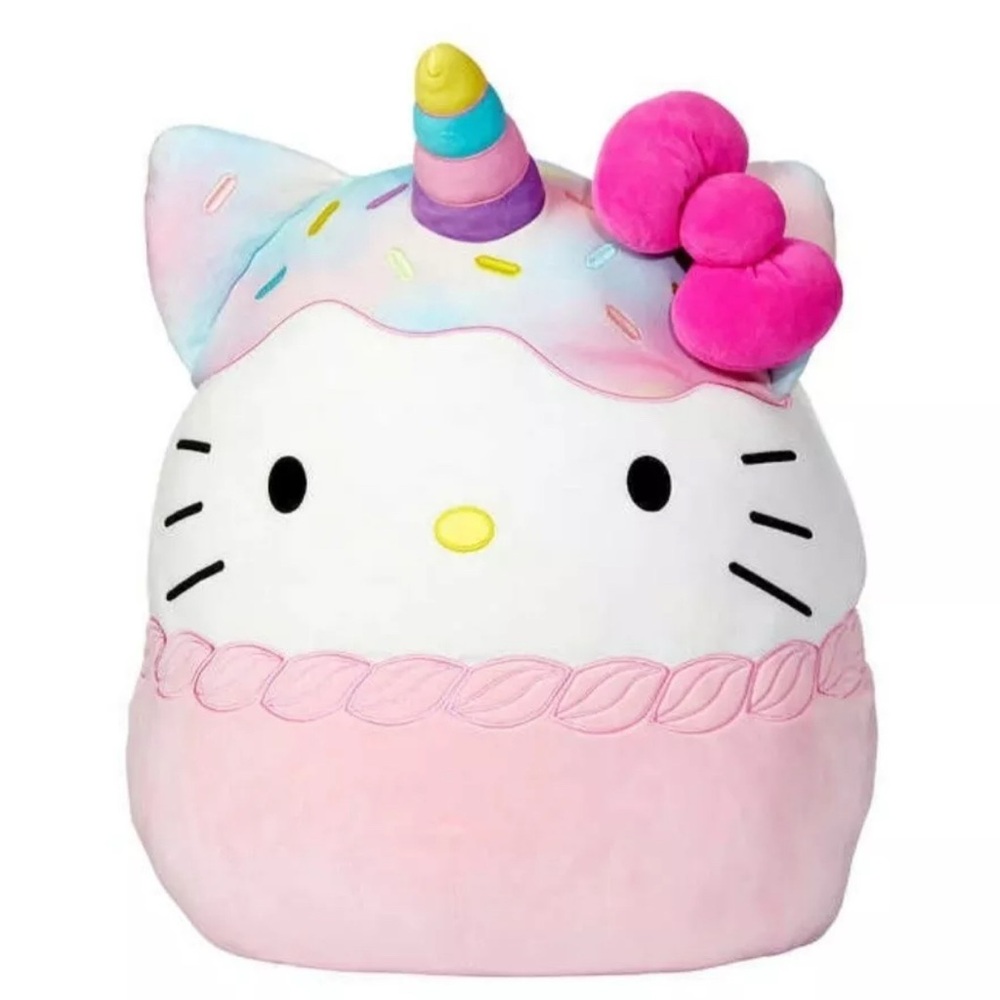 Squishmallows 16" Hello Kitty Ice Cream Cupcake Birthday Unicorn Plush